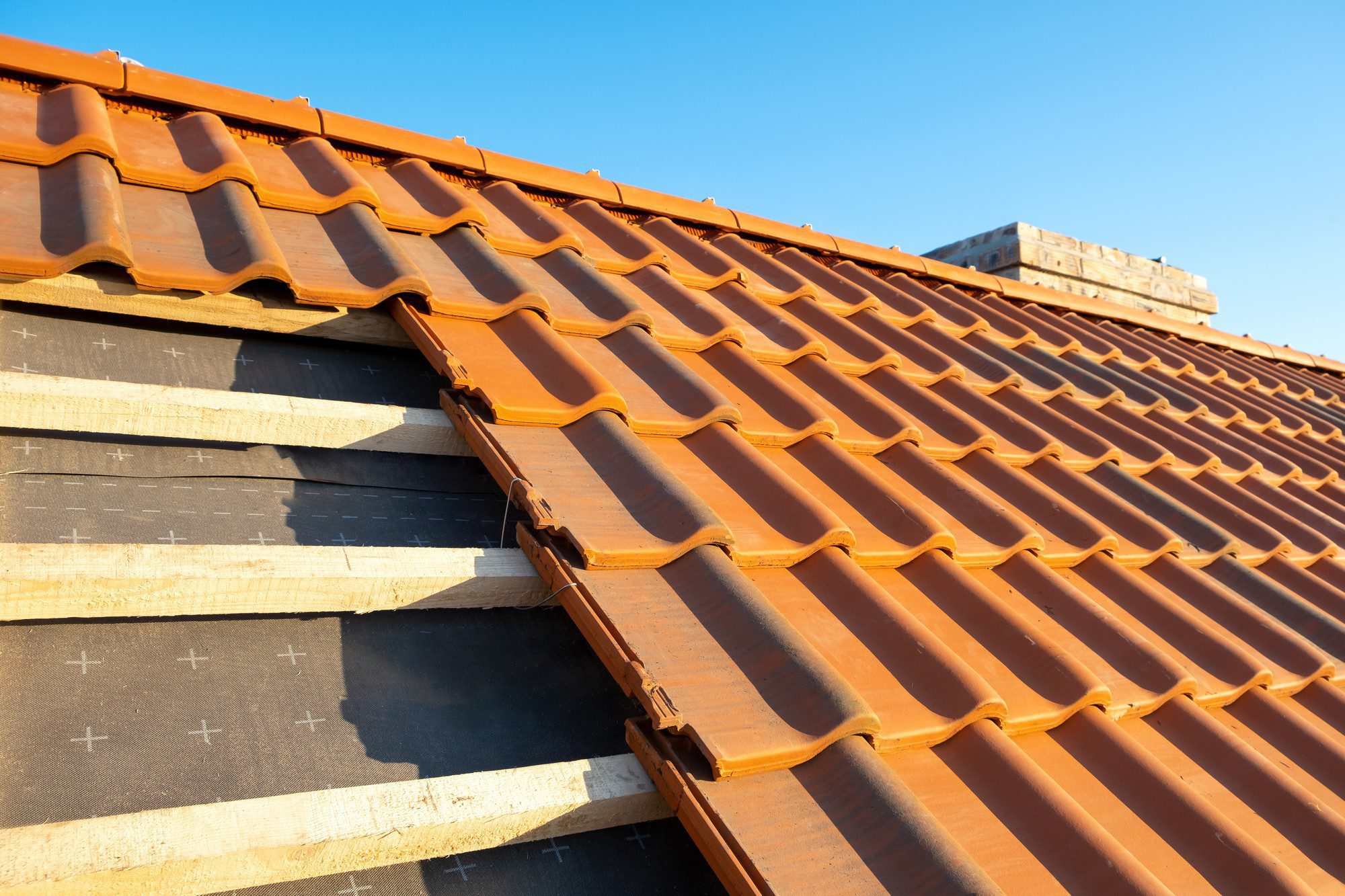 Overlapping Rows Of Yellow Ceramic Roofing Tiles M 2021 12 27 17 42 01 Utc